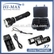 Haute luminosité 3800lumens u2 * 3 led scub diving lighting